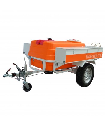 Remolque contra incendios con motobomba HONDA de 10 Bar - 500 lit/mi para Aeródromo y Helipuerto.
