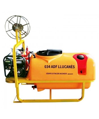 Bancada contra incendios con motobomba 334 L/min y 5,5 Bar.