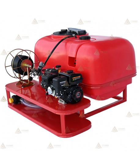 Bancada contra incendios con motobomba 334 L/min y 5,5 Bar.