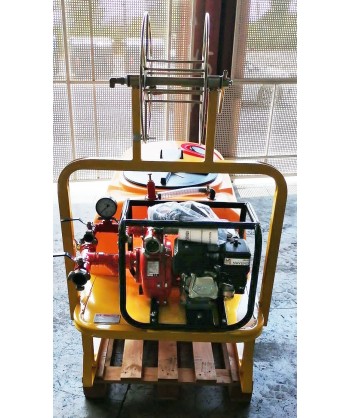 Bancada contra incendios con motobomba 200 L/min y 7,5 Bar.