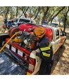 Bancada contra incendios con motobomba 200 L/min y 7,5 Bar.