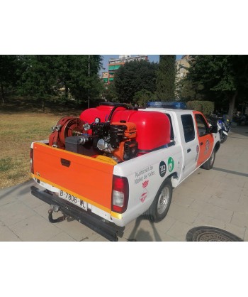 Bancada contra incendios con motobomba 200 L/min y 7,5 Bar.