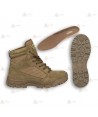 Bota táctica de caña baja (8") con cordones color desierto