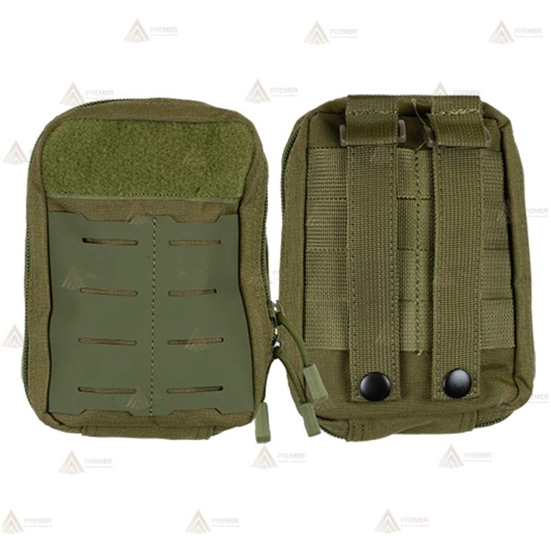 Bolsa auxiliar con sistema MOLLE muy económica y versátil color verde militar