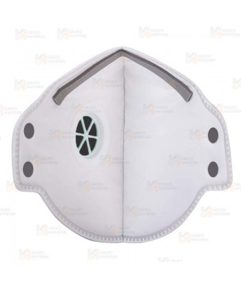 Mascarilla dolomita plegable y con válvula tipo  FFP2 NR D