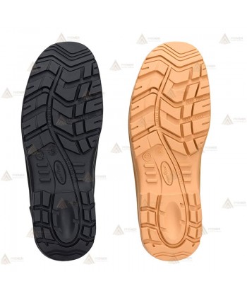 Bota de media caña no metálica con cremallera S3S HRO FO SC HI CI AN LG SR color beige