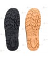 Bota de media caña no metálica con cremallera S3S HRO FO SC HI CI AN LG SR color beige