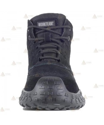 Botas  de piel y serraje de seguridad sin componentes metálicos color negro