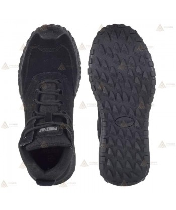 Botas  de piel y serraje de seguridad sin componentes metálicos color negro