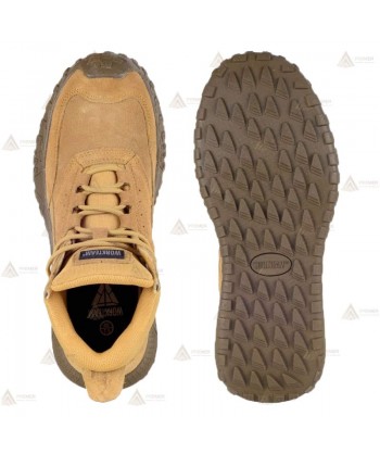 Botas  de piel y serraje de seguridad sin componentes metálicos color coyote