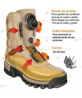 Bota forestal sin elementos de seguridad con suela Vibram y cierre BOA