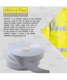 Gabardina bicolor alta visibilidad con capucha desmontable -122cm-