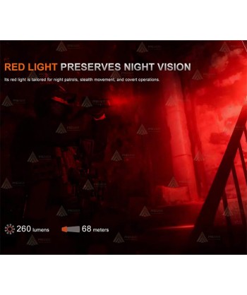Linterna táctica Fénix TK28R con luz roja (6.500 lúmenes)