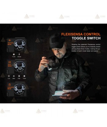 Linterna táctica de Fenix TK22R recargable con USB (3.200 lúmenes)