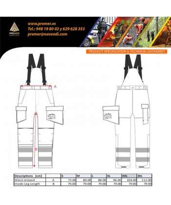 Pantalón ignífugo Modaflame de alta visibilidad y multinorma