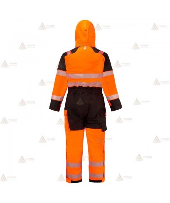Buzo ignífugo, con forro, impermeable, transpirable, de alta visibilidad y multinorma para rescate y bomberos