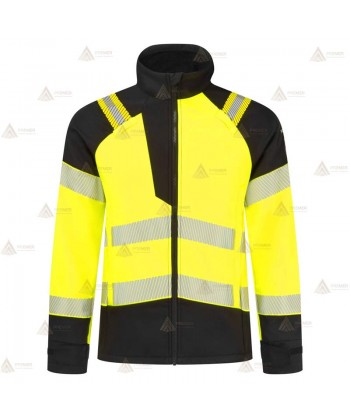 Cazadora softshell ignífuga Modaflame de alta visibilidad y multinorma  para rescate y bomberos