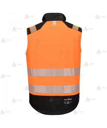 Chaleco softshell ignífugo Modaflame de alta visibilidad para bomberos y rescate