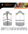 Chaleco softshell ignífugo Modaflame de alta visibilidad para bomberos y rescate