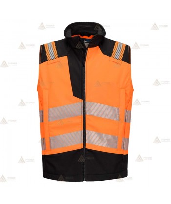 Chaleco softshell ignífugo Modaflame de alta visibilidad para bomberos y rescate