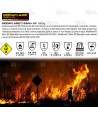 Pantalón ignífugo, con forro, impermeable, transpirable, de alta visibilidad y multinorma para rescate y bomberos