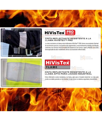 Pantalón ignífugo Modaflame de alta visibilidad y multinorma para rescate y bomberos