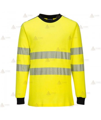Camiseta ignífuga Modaflame de alta visibilidad y multinorma para bomberos y rescate