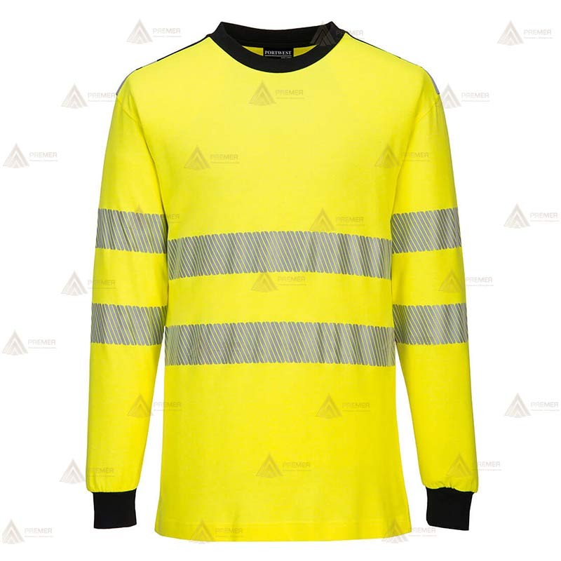 Camiseta ignífuga Modaflame de alta visibilidad y multinorma para bomberos y rescate