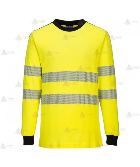 Camiseta ignífuga Modaflame de alta visibilidad y multinorma para bomberos y rescate