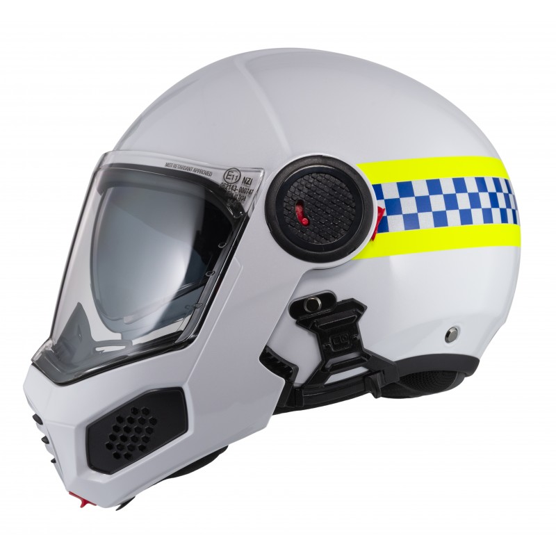 Casco de policía abatible de resina ABS para motoristas de policía MPL-SV