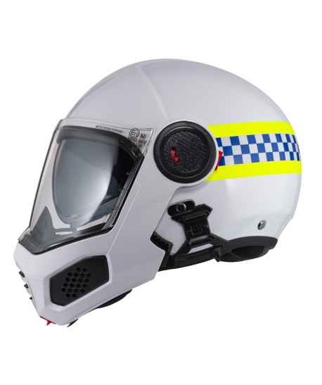Casco de policía abatible de resina ABS para motoristas de policía MPL-SV