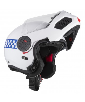 Casco de policía abatible de resina ABS para motoristas de policía MPL-SV