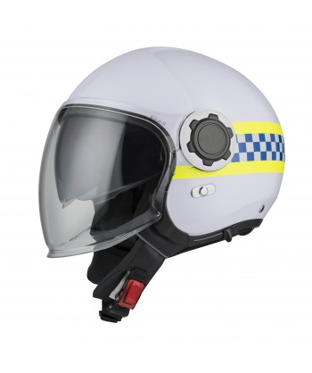 Casco Jet de resina ABS para motoristas de policía RPL-2SV