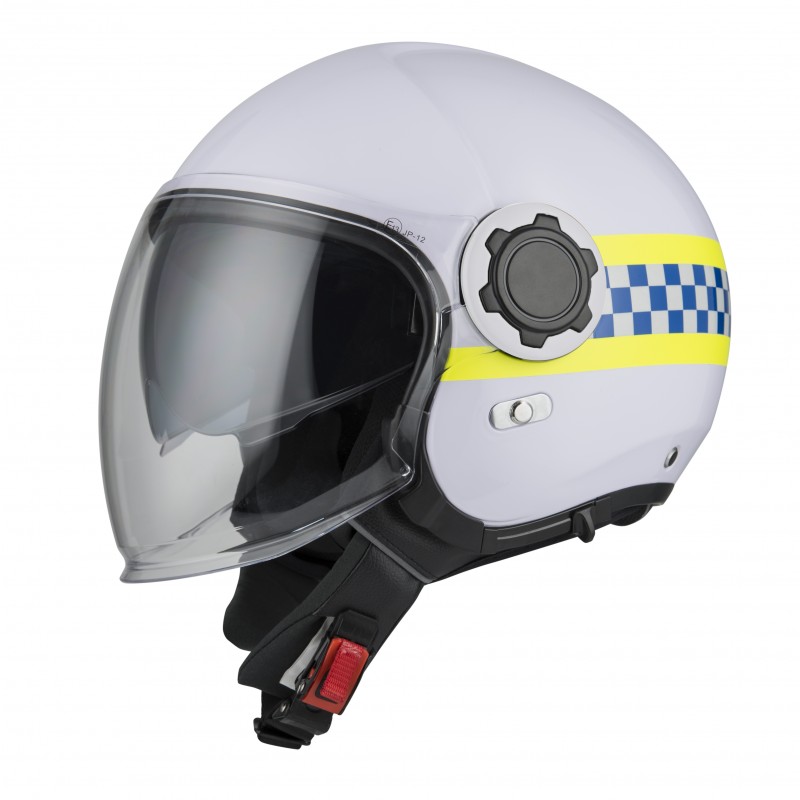 Casco Jet de resina ABS para motoristas de policía RPL-2SV