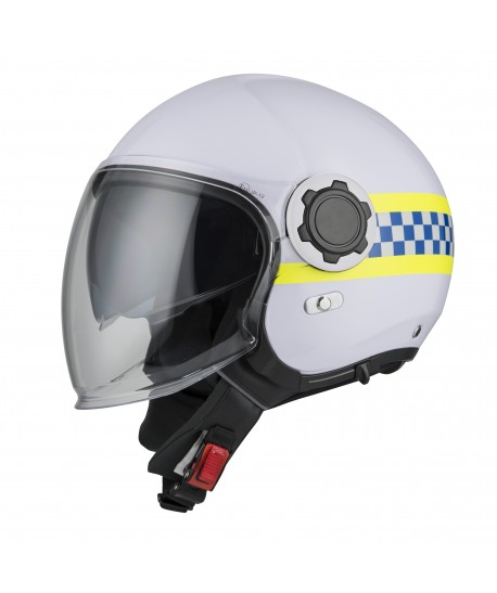 Casco Jet de resina ABS para motoristas de policía RPL-2SV