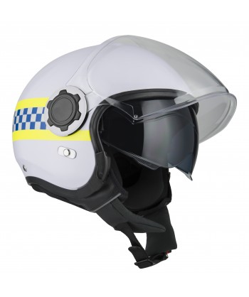Casco Jet de resina ABS para motoristas de policía RPL-2SV