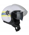 Casco Jet de resina ABS para motoristas de policía RPL-2SV