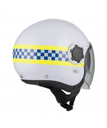 Casco Jet de resina ABS para motoristas de policía RPL-2SV
