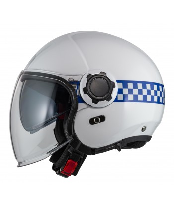 Casco Jet de resina ABS para motoristas de policía RPL-2SV