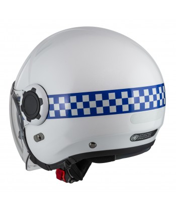 Casco Jet de resina ABS para motoristas de policía RPL-2SV