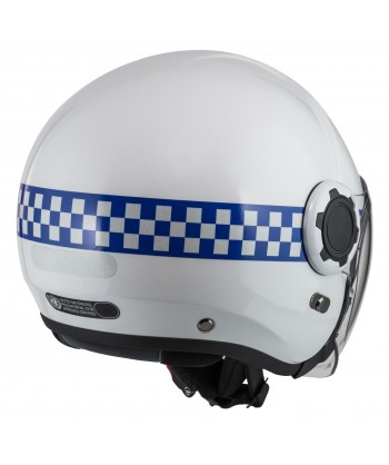 Casco Jet de resina ABS para motoristas de policía RPL-2SV