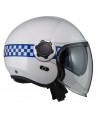 Casco Jet de resina ABS para motoristas de policía RPL-2SV
