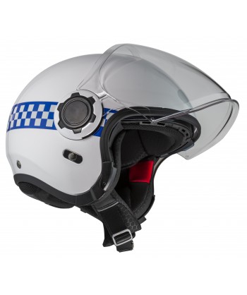 Casco Jet de resina ABS para motoristas de policía RPL-2SV