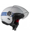 Casco Jet de resina ABS para motoristas de policía RPL-2SV