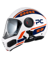 Rotulación personalizada de cascos de motorista para Policía Local, Protección Civil, Emergencias.