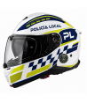 Rotulación personalizada de cascos de motorista para Policía Local, Protección Civil, Emergencias.