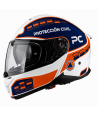Rotulación personalizada de cascos de motorista para Policía Local, Protección Civil, Emergencias.