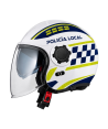 Rotulación personalizada de cascos de motorista para Policía Local, Protección Civil, Emergencias.