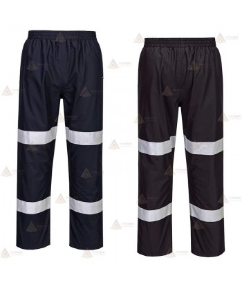 Cubrepantalón transpirable con cintas reflectantes y membrana TPU