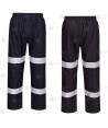 Cubrepantalón transpirable con cintas reflectantes y membrana TPU